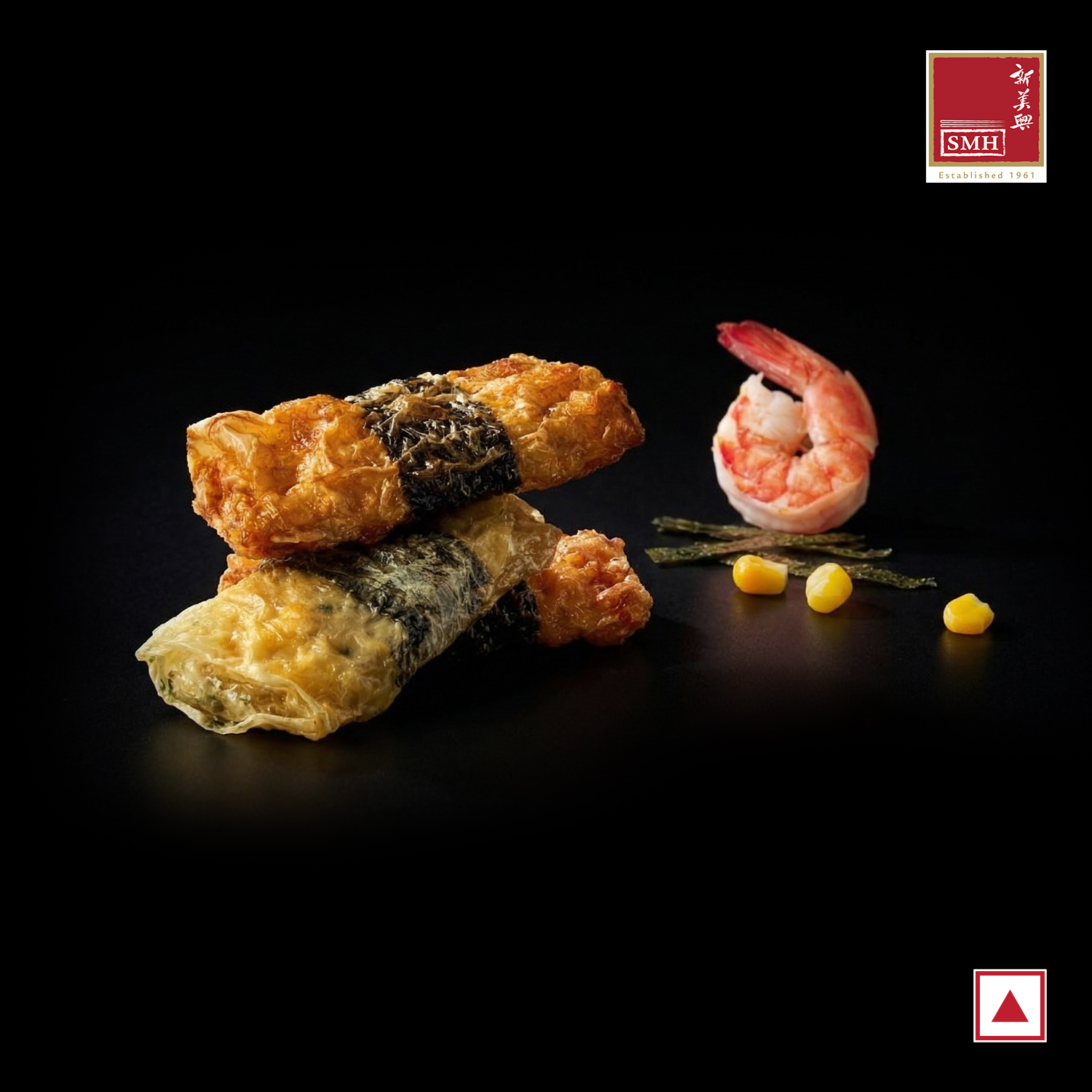 Seaweed Corn and Prawn Roll (25g x 100pcs)